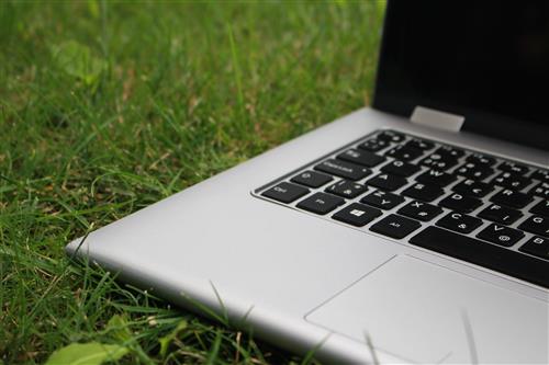 Laptop in grass #5