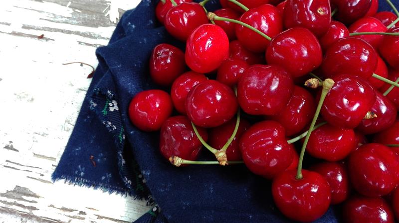 Fresh ripe cherries